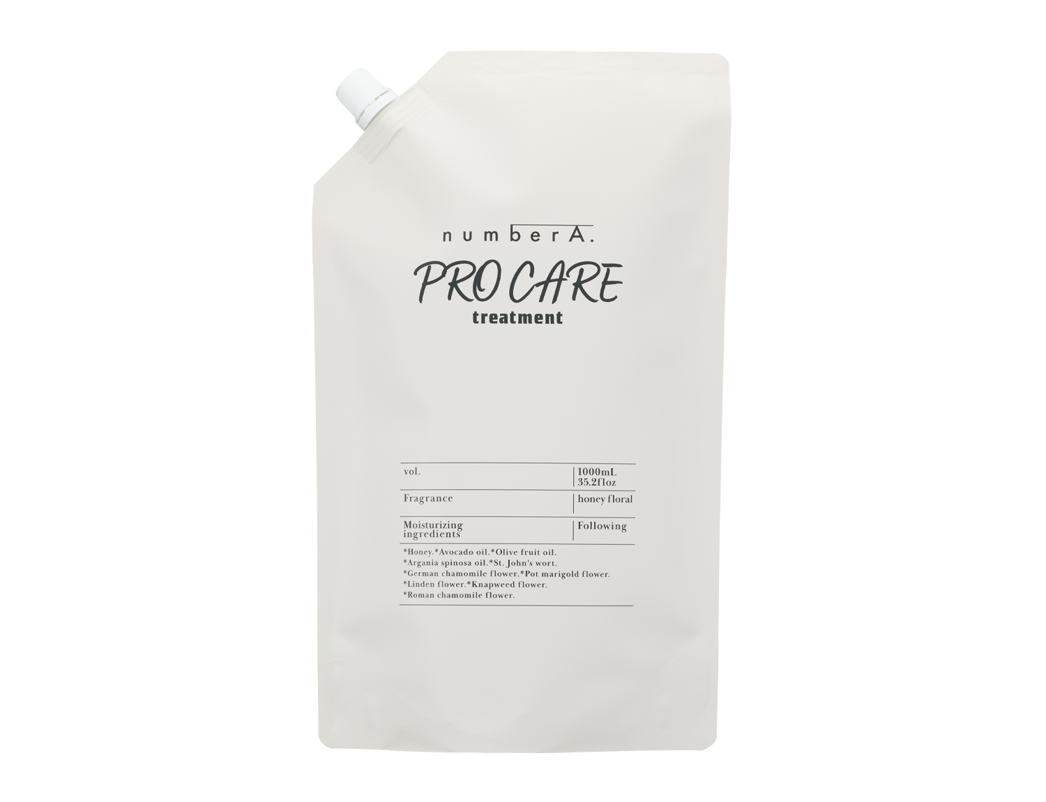 ナンバーエー PRO CARE トリートメント 詰替え用 1000ml – number A.
